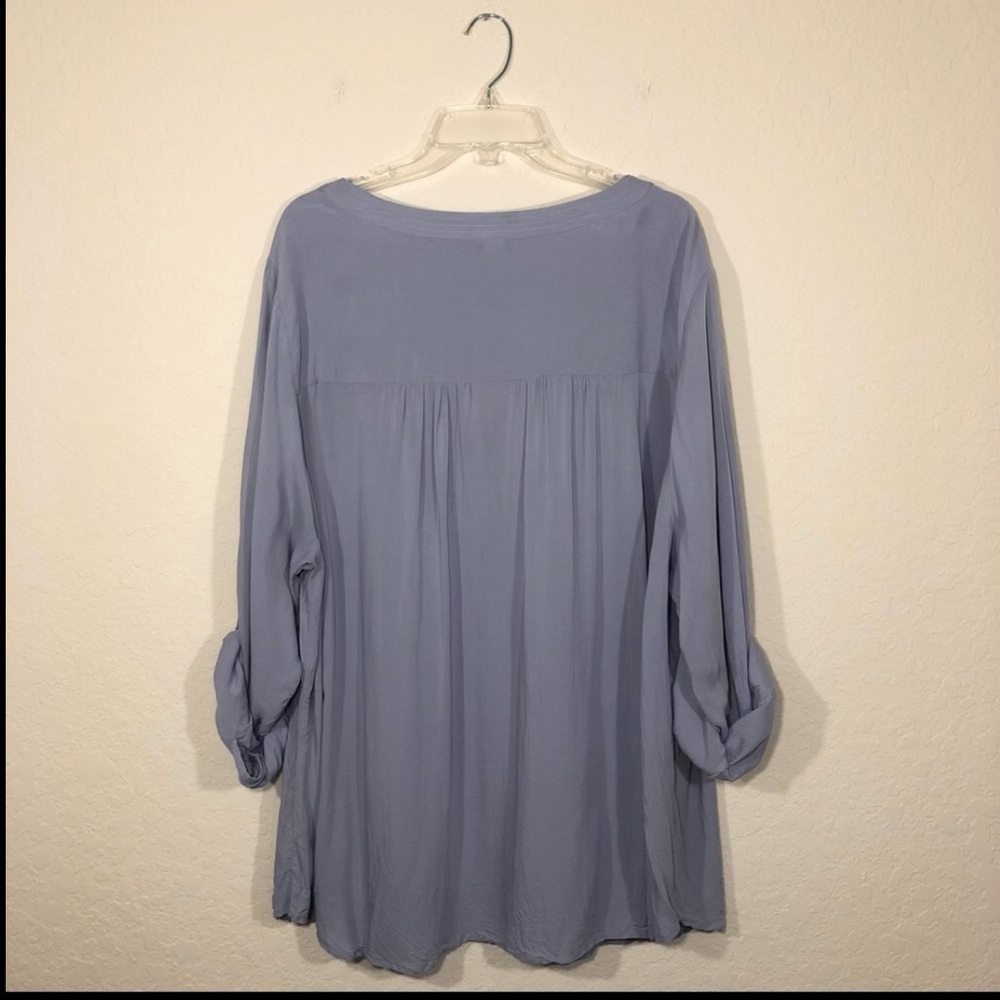 Torrid Light Weight Split Neckline Half Buttoned … - image 6